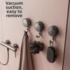 3Pcs Reusable Suction Cup Hooks Waterproof Bathroom Towel Hooks Kitchen Storage Hook  Entryway