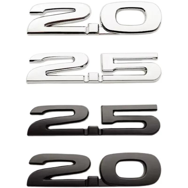 3D Metal 2.0 2.5 Logo Letters Car Fender Emblem Trunk Badge For Mazda 3 GT 5 6 626 Axela CX5 CX7 MX5 2.0 2.5 Sticker Accessories