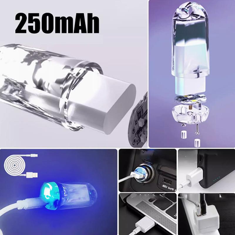 Mini Led Lights Usb Rechargeable Small Waterproof Flashlight Led Light High Brightness Keychain Pocket Light For Camping Walking