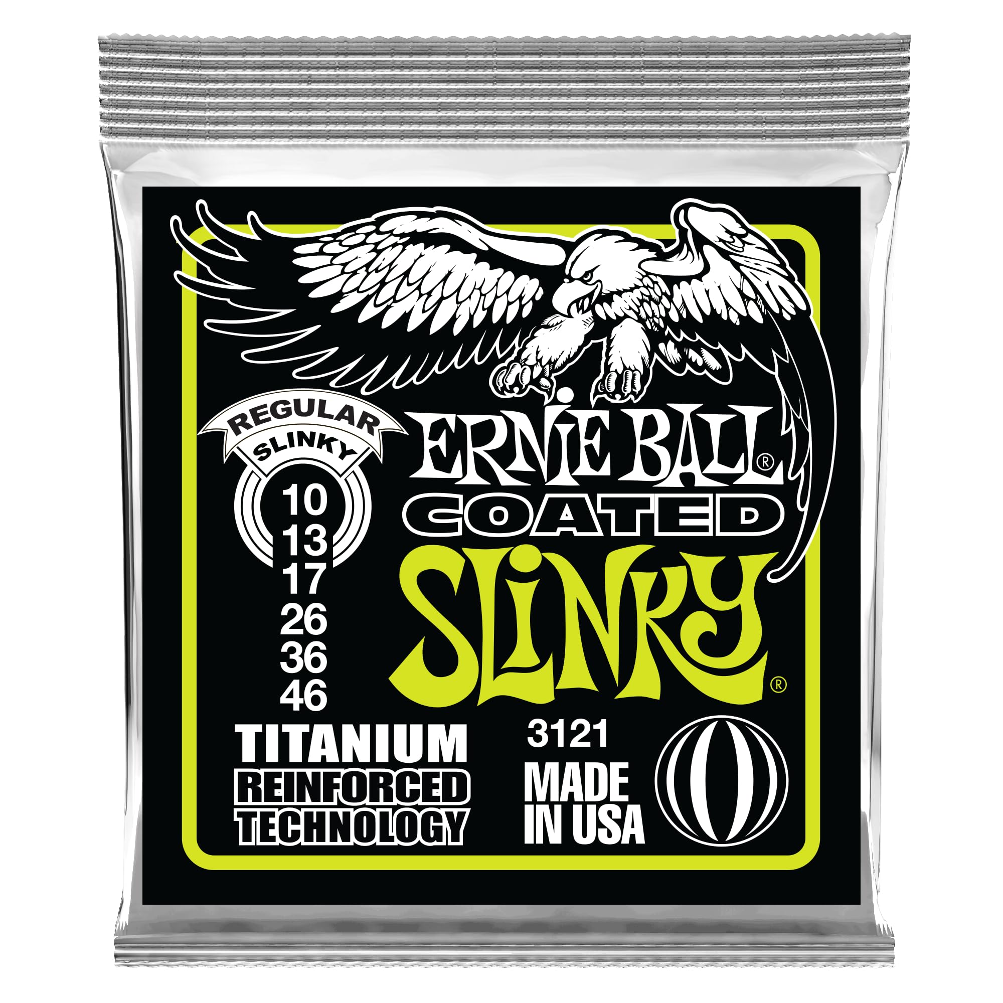 

Ernie Ball 3121 Electric Guitar Strings Coated Regular Slinky [Authentic] (10-46)