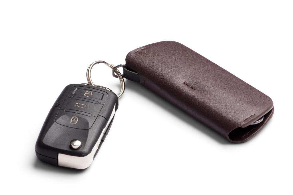 Bellroy Обложка для ключей Плюс Третье издание Кожаный чехол для ключей Вмещает ключи Глубокий сливовый – 4-8 -