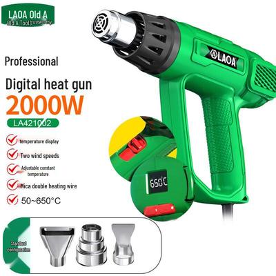 Pistolet thermique numérique LAOA 2000W, prise CN (adaptateur inclus)