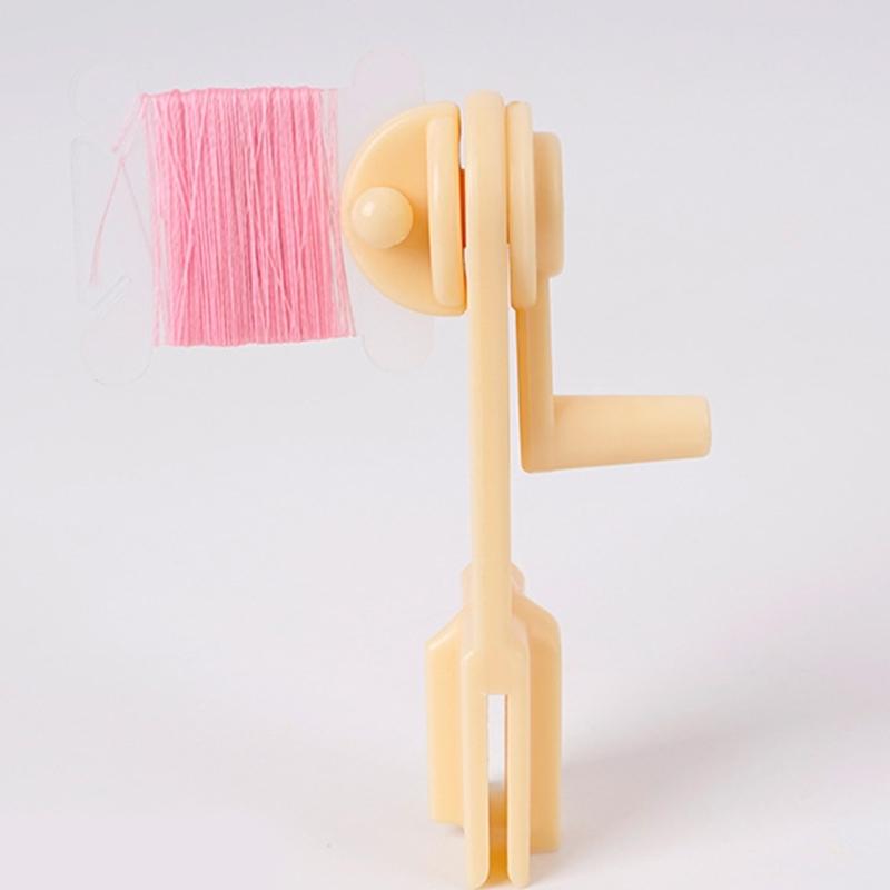 String Winder Thread Card Embroidery Plastic Thread Bobbins Floss for Manual Storage Holder Winding Stitches Wound