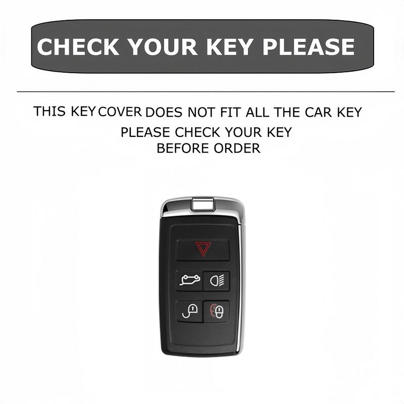 Leather Car Key Cover For Land Rover Range Rover Sport Evoque Velar Vogue Discovery Sport LR4 Remote Key Fob Protective Case