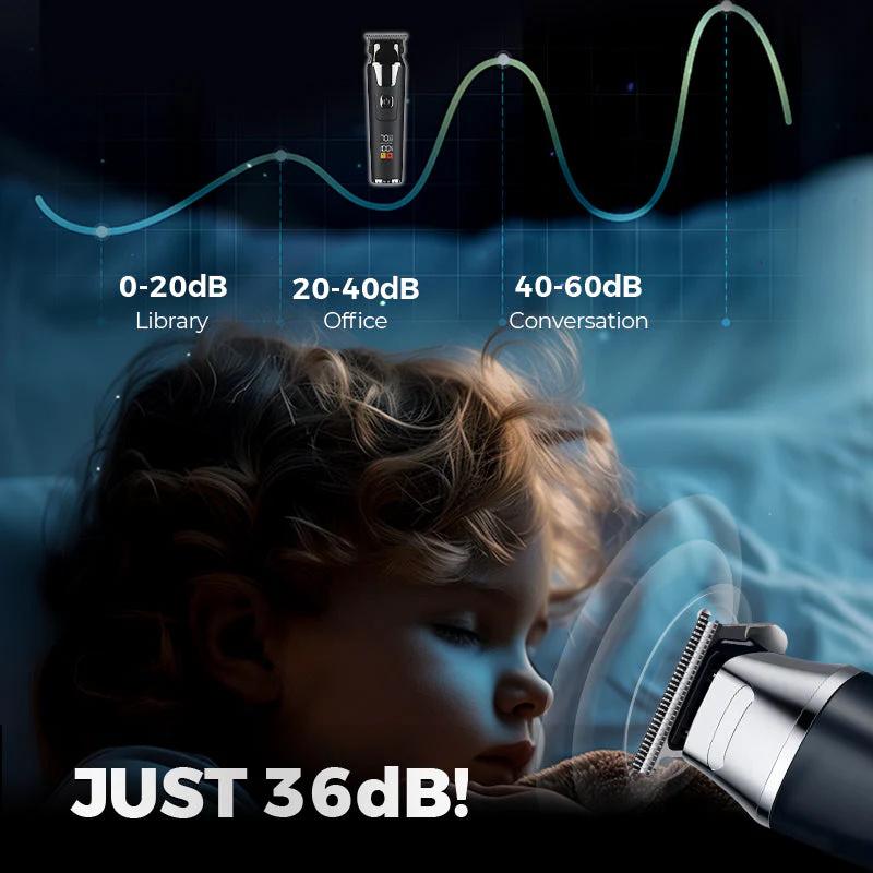 Household Digital Display Professional Electric Hair Clipper Set Portable USB Chargeable Electric Clipper Cordless Hair Trimmer