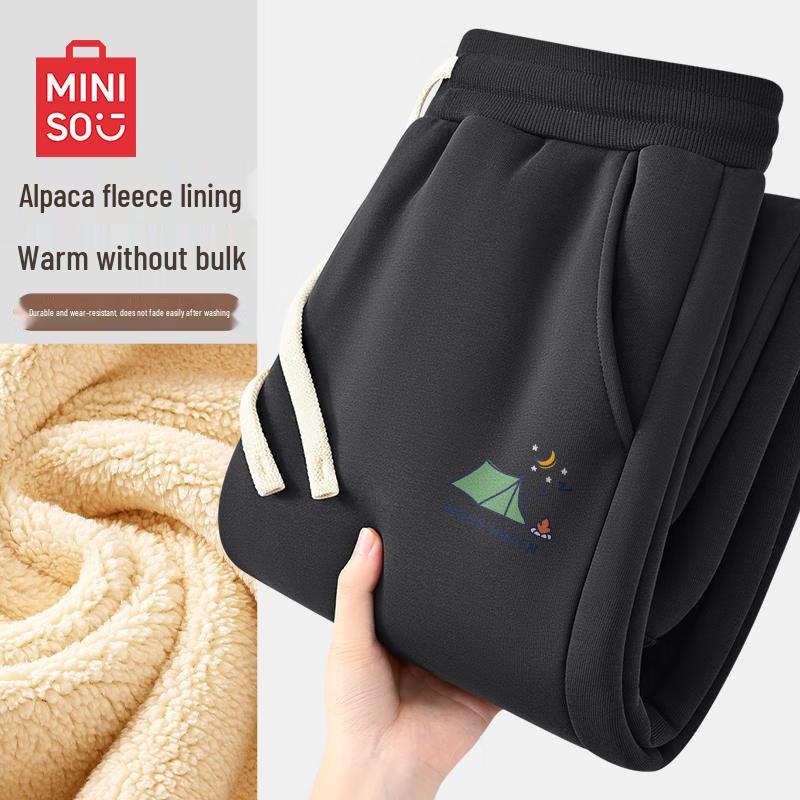 

MINISO Men s Warm Tapered Casual Pants L
