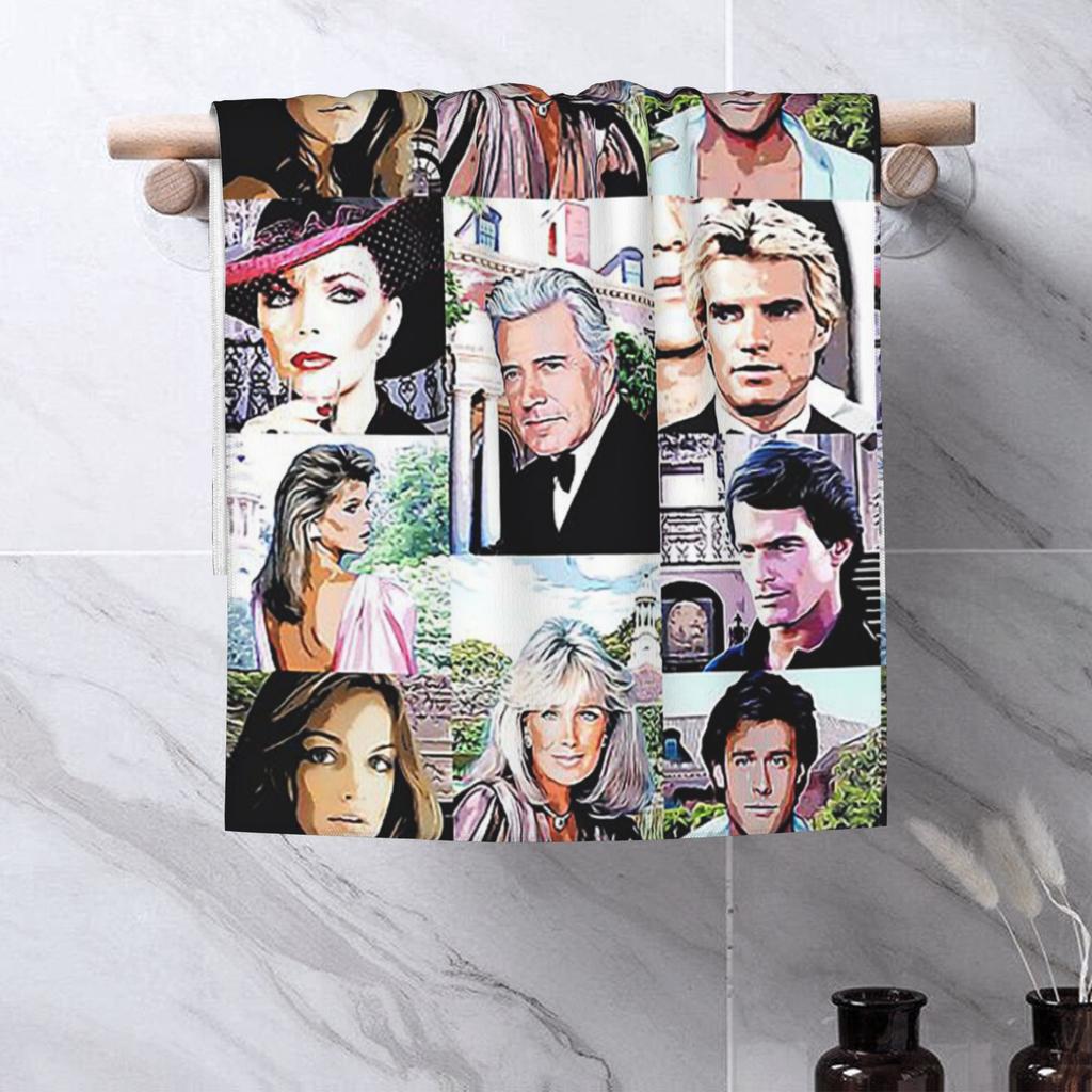 Dynasty - The Carringtons Soft Face Towel Quick Dry Pool Bath Cotton Towels Absorbent Quick