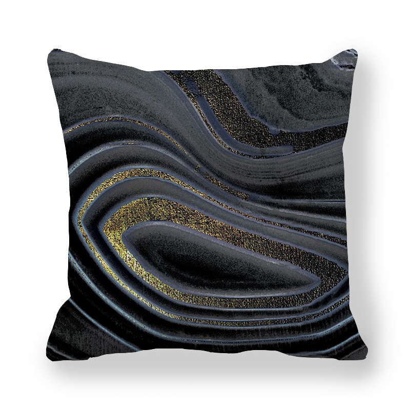 Home Decor Marble Pattern Digital Print Throw Pillow Covers Pattern Cushion Cover Suitable for Sofa Bedroom Car Pillow Cover