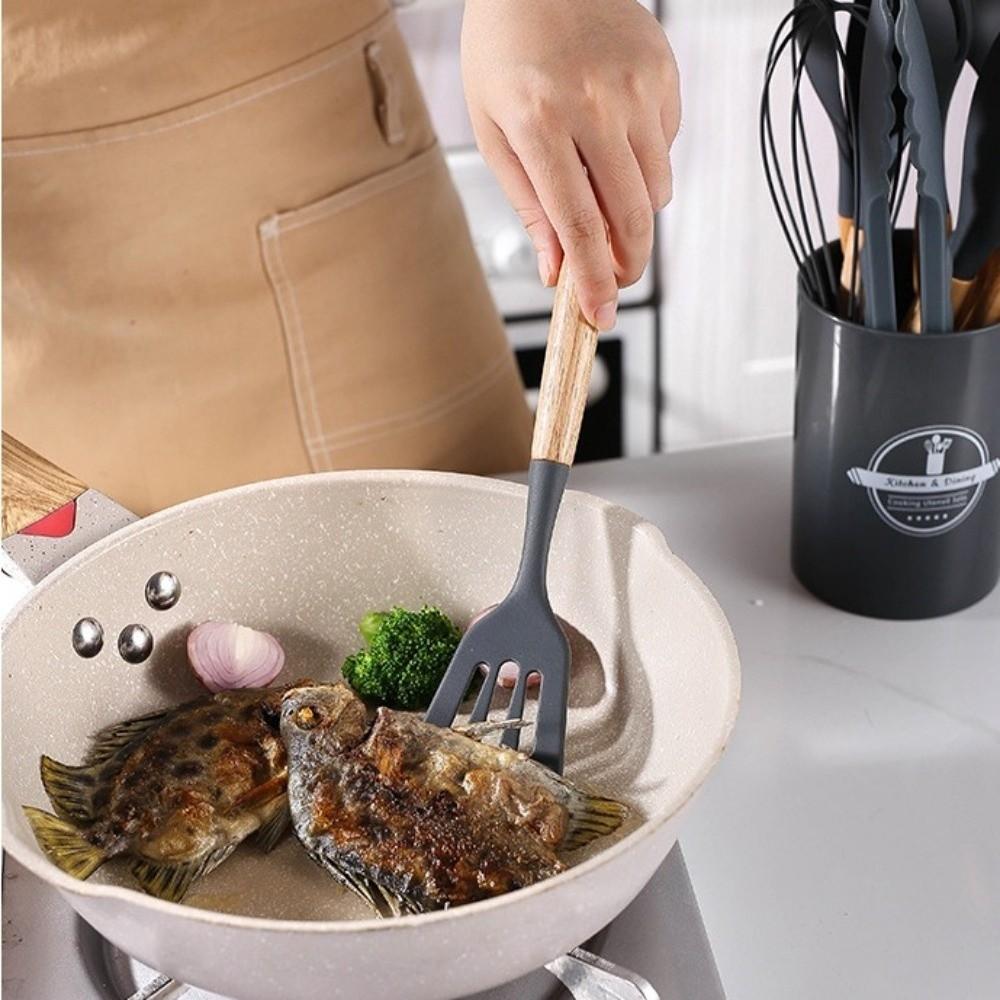 12Pcs /set Non-Stick Design Silicone Spatula Set Non-Stick Spatula Set  Kitchen Use