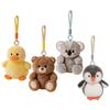 1Pc 15Cm Cute Koala Duck Bear Penguin Plush Pendant Toy Kawaii Animal Toys Stuffed Soft Dolls Adorable Birthday Gift