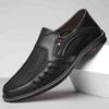 Men's Breathable Mesh Soft Sole Slip-On Leather Casual Sandals.