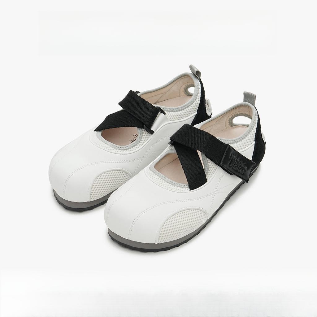 Horse Speedism 2025 Summer New Velcro Mary Jane Shoes Flat Versatile Casual Shoes Puff Single Shoes Women