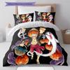 Cartoon Pattern Bedding Quilt Set Quilt Cover Pillowcase Home Decoration Birthday Gift (1 * Duvet Cover + 2 * Pillowcase, Without Core)