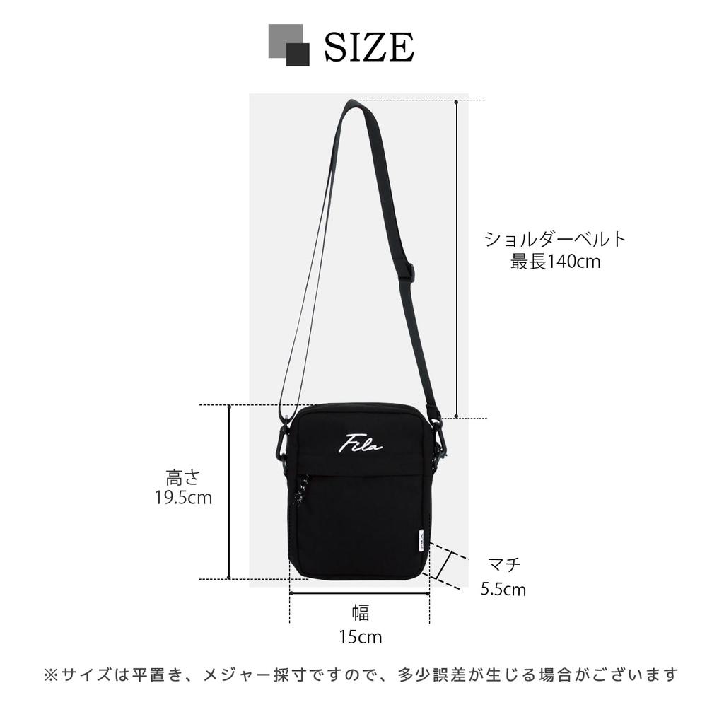 Shoulder choose from 2 brand fm2411 sax [FILA] bag, mini, crossbody, small, types, goods, men's, women's, small, crossbody, smartphone, mobile,