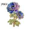 Enamel Brooch Pin, Flower Design with Smooth Edges, Pin Lightweight Zinc Alloy Badge for Jackets Scarves Bags Gift Literary Style