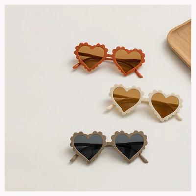 Kids Heart Sunglasses Pink Cartoon UV400 Protection Cute Fashion Eyewear for Girls Boys Baby Sun Glasses