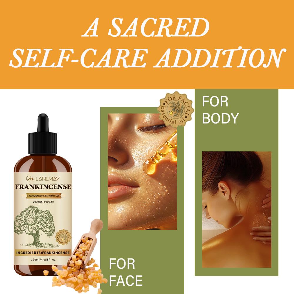 Frankincense Essential Oil- Nourishing and Hydrating Massage Oil for Smooth, Soft Skin- Relaxing & Rejuvenating Body Oil