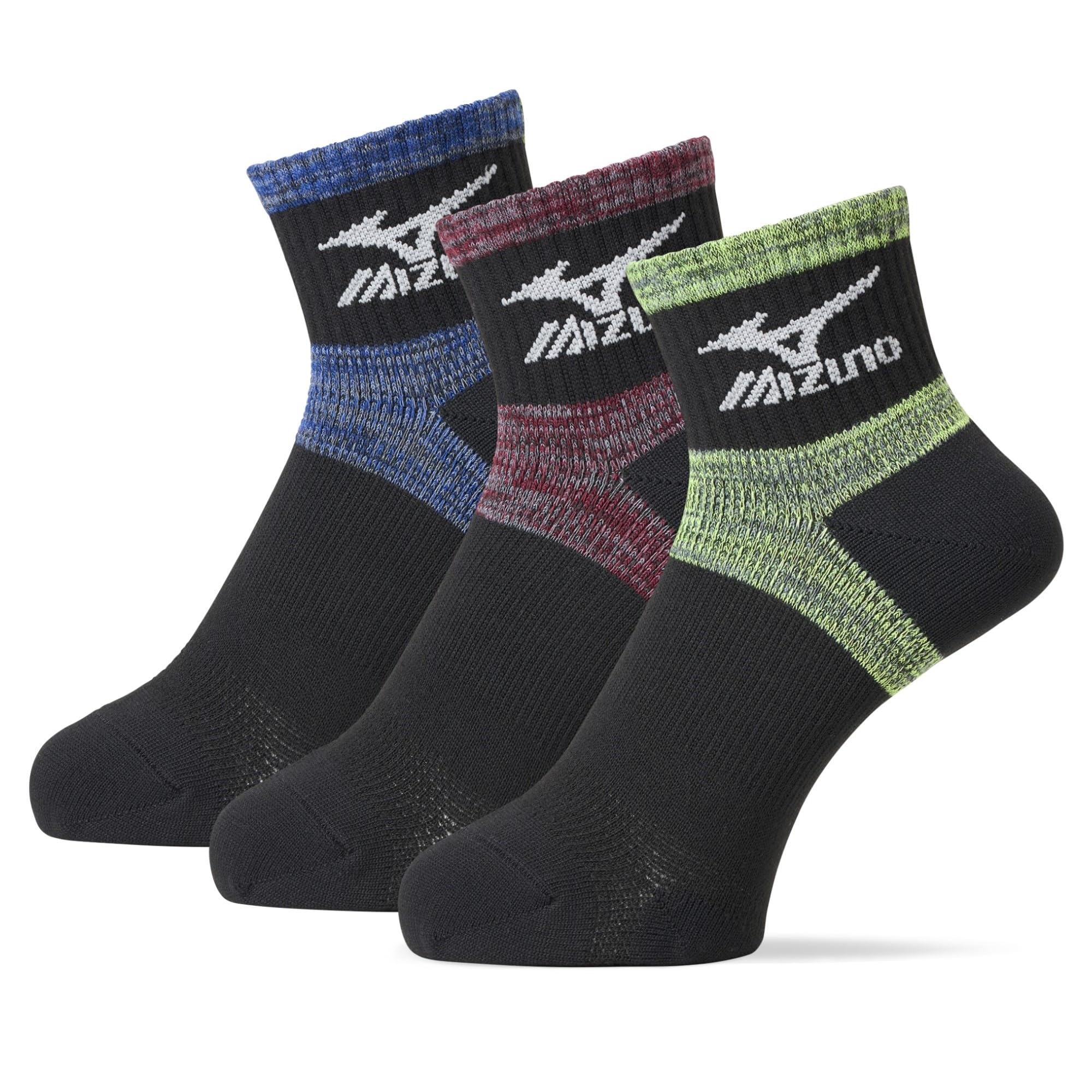 

Mizuno Work Safety Socks Set of 3 Heavy-Duty Support Quick-Drying Sports Men 24-26 cm
