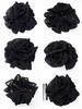 Bijin Kam Chignon Net with Chiffon Black Barrette, Rose,