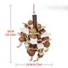 Bird Toy Log Color Natural Oversized Macaw Parrot Biting Wooden Fruit Explosive Cloth Parrot Toy