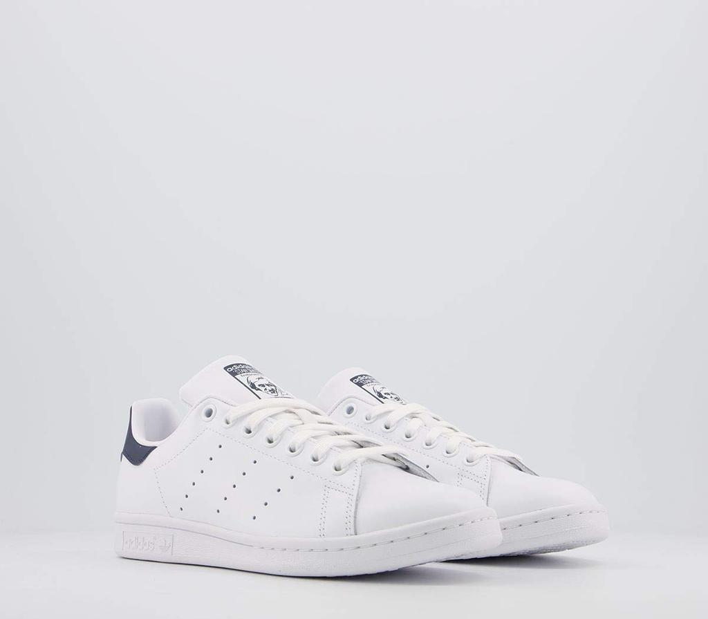 Adidas Originals Stan Core Size Smith, White/Core White/Dark Blue, 24.5cm