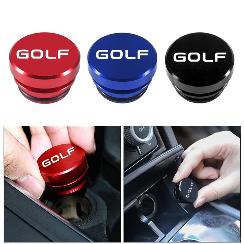 W141Alloy Car Cigarette Lighter Button Cover for Volkswagen VW Golf 4 5 6 7 GTI Jetta Passat Tiguan MK6 Sharan Scirocco Accessories