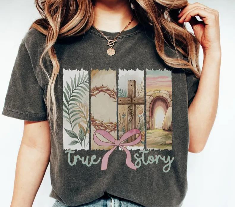 True Story Tshirt Christian Easter Shirt Easter Outfit Jesus Tshirt XXL