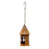 1pcs Rustic Metal Castle Candle Holder Rusty Castle Candlestick House Landscape Decoration House Decorations And Pendants