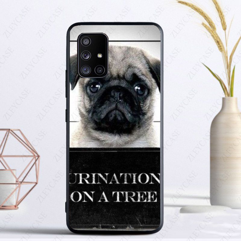 Soft Phone Cover For Samsung Galaxy A32 A12 A52 A53 A22 5G A11 A21S A50 A10S A20E A30S A40 A51 A70 A71 CASE Lovely Pug Dog