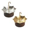 Tea Strainer for Cups and Teapots, Umbrella-Shape 304 Rustproof Steel Infuser Loose Leaf Filter with Wood Drip Rest Base