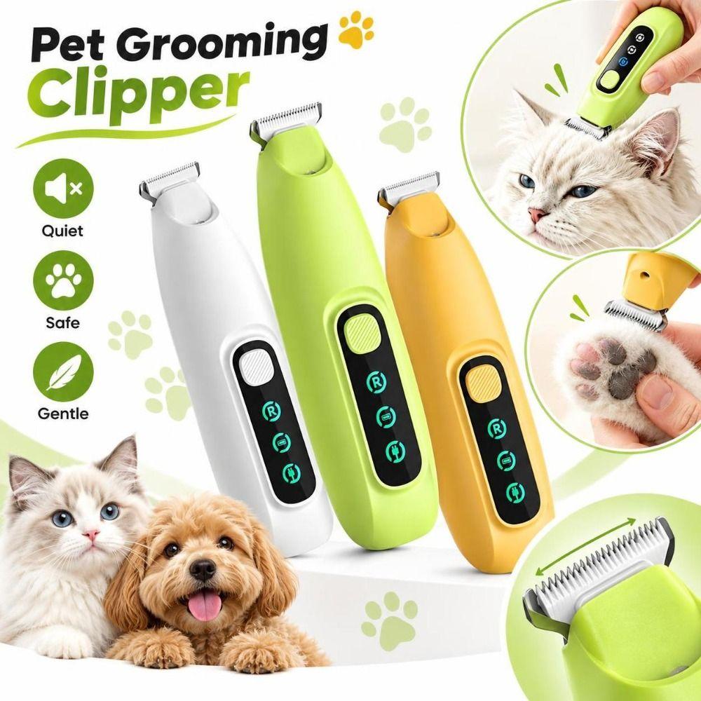 ABS Pet Hair Clipper Rechargeable Pet Paw Trimmer New Pet Grooming Shaver Ear Hair Trimming