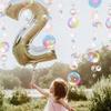 Transparent PVC Ocean Themed Party Decor 2m Party Favor Banners Bubble Hanging Banner  Kids Party