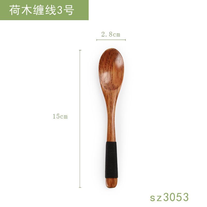 

Special-shaped solid wood fork wooden spoon long handle fruit fork dessert fork cake wooden spoon fork tableware lettering