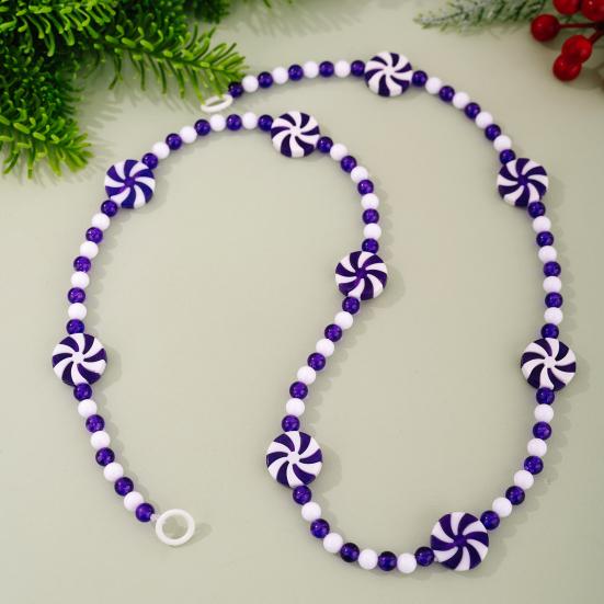 Christmas Candy Garland Plastic Peppermint Candy Bead Christmas Tree Garland for Xmas Tree Wreath Fireplace Holiday Party Supplies