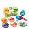 Kid Dinosaur Clamp Bead Counting Game Montessori Color Sorting Math Addition Subtraction Learn Fine Motor Skills Development Toy