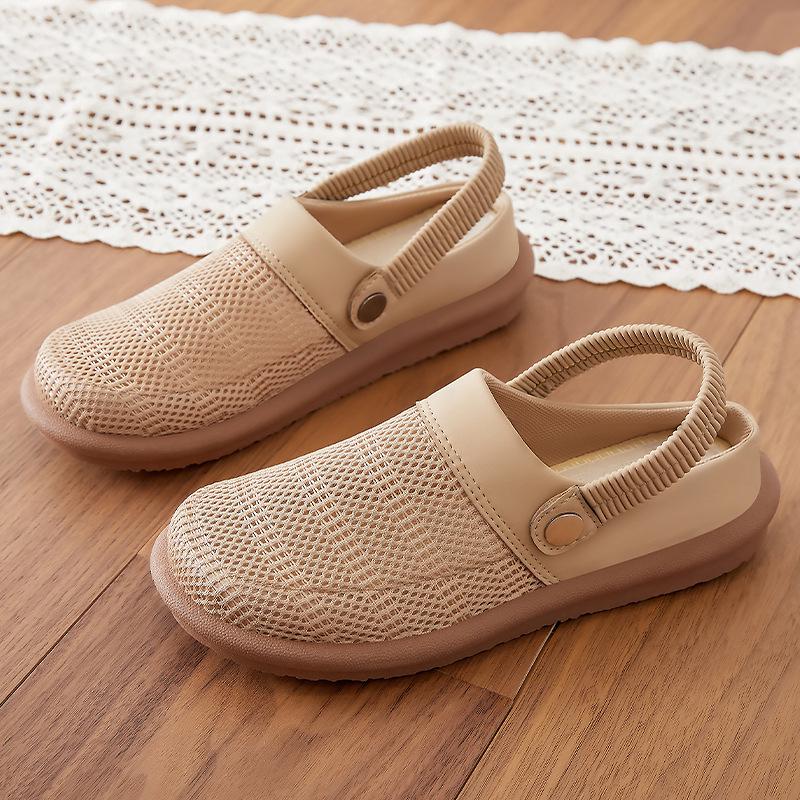 Breathable Cotton Linen Slip-On Summer Slippers for Women – Casual, Stylish, and Comfortable Outdoor Shoes for Moms.