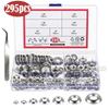 160/295Pcs Stainless Steel Conical Washer Replacement Countersunk Head Tapping Screw Washer Easy to Installation