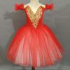 Ballet Dress Long Classical Red Tutu Dress Girls' Ballet Dress Little Swan Children's Dance Performance Giselle Costumes