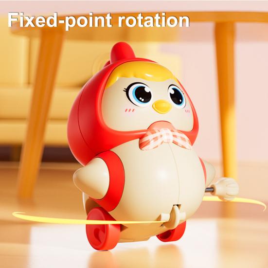 Wind-up Chick Crawling Toy Magnetic Mother Baby Chicken Swing Walking Toy Educational Interactive Spring Clockwork Animal Toy