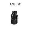 AN4/6/8/10/12 Straight 0°/45°/90°/120°/180° Degree PTFE Oil Fuel Swivel Hose End Fitting Oil Hose End Adaptor Kit Black