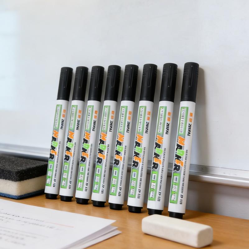 10pcs Whiteboard Markers Erasable Whiteboard Marker Pens Classroom Supplies Dry Erase Markers Stationery for Office and School