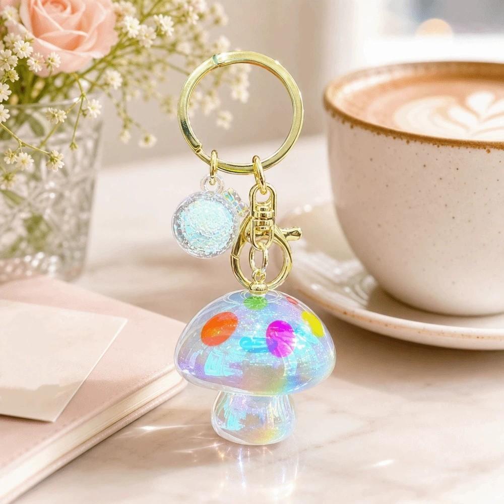 Ornaments Mushroom Keychain Colorful Bag Hanging Pendant Creative Mushroom Pendant Backpack Charm