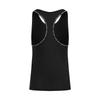 Under Armour Knockout Tech Sleeveless Tank Top Women Tops Black White 1389851-001