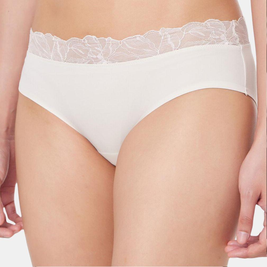 Calvin Klein Comfortable Soft Solid Color Lace Low Rise Triangle Underwear Women underwear QF8446AD-YAE