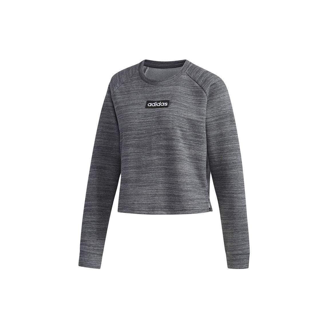 

Adidas Fashion Round Neck Pullover Sweatshirt Women Sweatshirt Gray FL9189 XS