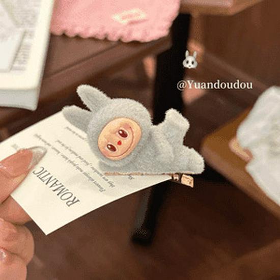 Labubu Cute Cartoon Duckbill Hair Clip - Girlish Side Bangs Accessory for Women & Kids