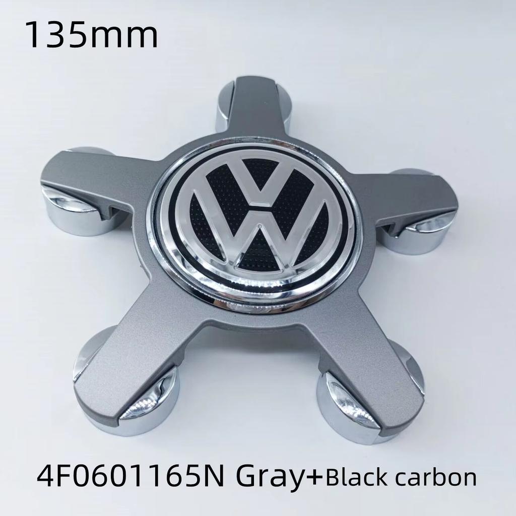 For VOLKSWAGEN VW 4pcs For Volkswagen Golf Polo 135mm 4F0601165N 5Pins Car Wheel Center Caps Rim Hub Cover Hubcap Logo Badge Emb