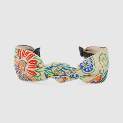 LALA Imported Ethnic Hairband - Ivory/JaC