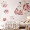 Peony Flower Home Wall Sticker Living Room Background Decal Mural DIY Decoration