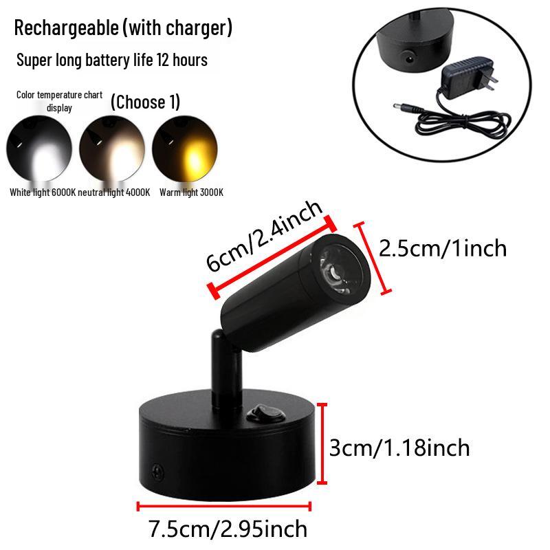 Wireless Jewelry Display Spotlight with Battery